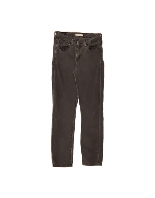 Vintage Levi's High Rise Slim Jeans US 8 Medium W29 L30 In Grey