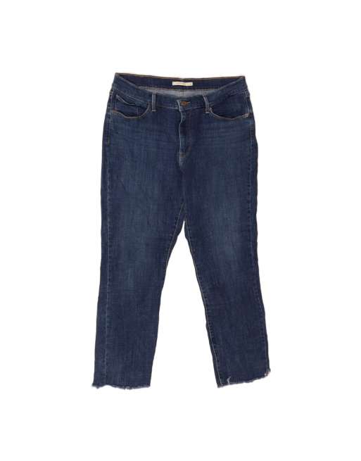 Vintage Levi's High Waist Straight Jeans US 14 XL W32 L27 In Blue