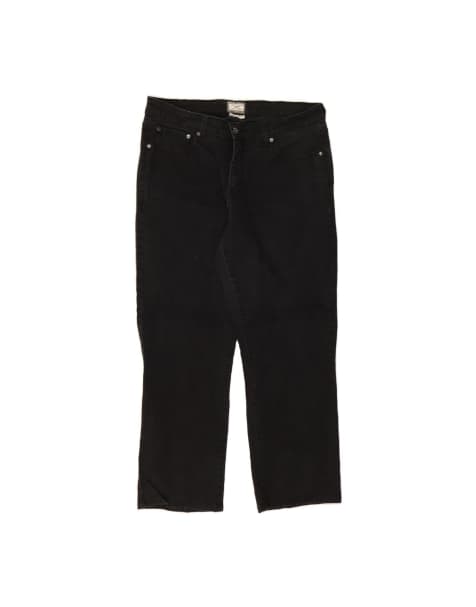 Vintage Levi's High Waist Straight Jeans US 18 2XL W34 L27 In Black - view 1
