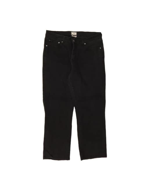 Vintage Levi's High Waist Straight Jeans US 18 2XL W34 L27 In Black