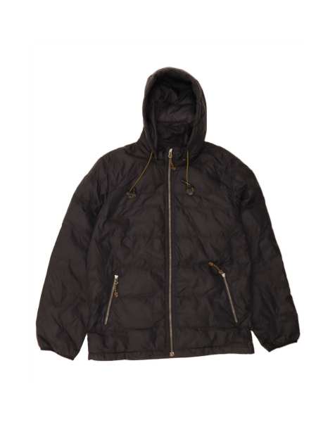 Vintage Levi's Hooded Padded Jacket UK 40 Large In Black - view 1