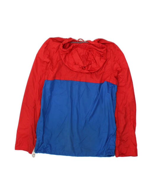 Vintage Levi's Hooded Rain Jacket UK 38 Medium In Red Colourblock, 2 of 4