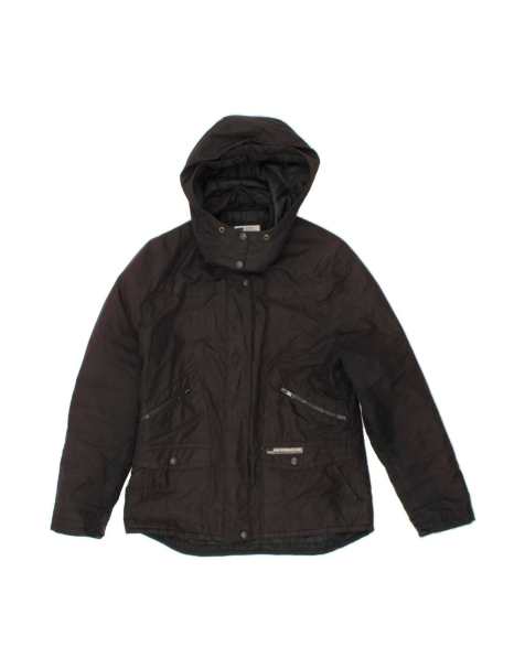Vintage Levi's Hooded Windbreaker Jacket Uk 14 Large In Black - view 1