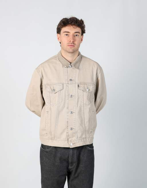 Vintage Levi's l denim jacket in beige