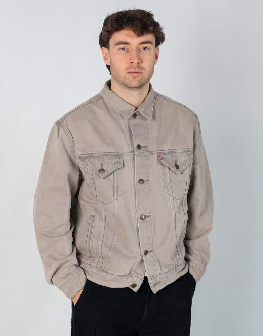 Vintage Levi's l denim jacket in light grey