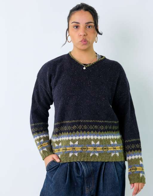 Vintage Levi's L Knit Sweatshirt Black