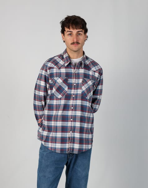 Vintage Levi's l long sleeve shirt in blue - view 1