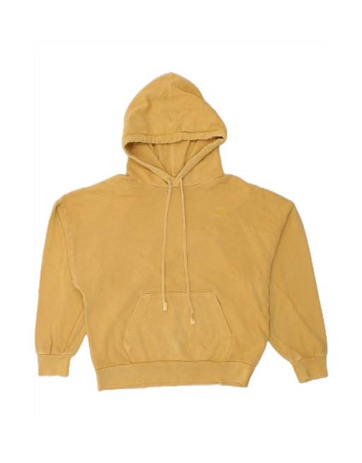 Vintage Levi's Loose Fit Hoodie Jumper Small In Yellow