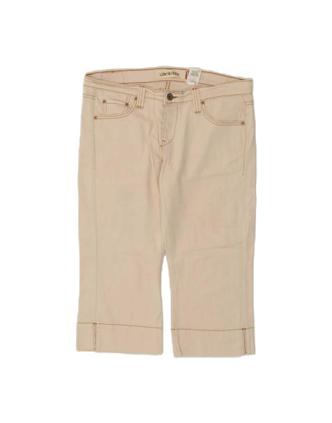 Vintage Levi's Low Slouch Capri Trousers Us 11 Large W36 L20 In Beige - view 1