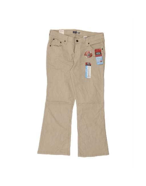 Vintage Levi's Low Waist Casual Trousers US 12 Large W34 L29 In Beige