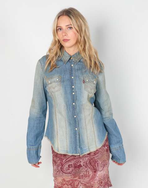 Vintage Levi's M shirt in blue - view 1