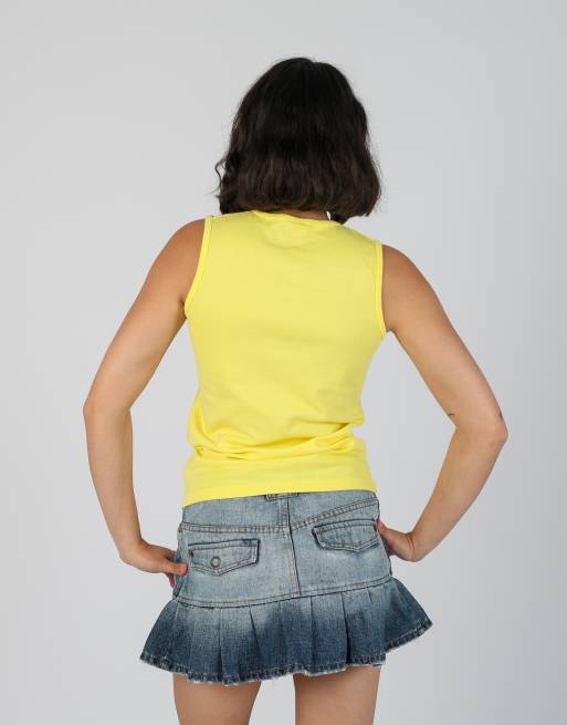 Vintage Levi's M woven vest in yellow, 2 of 4