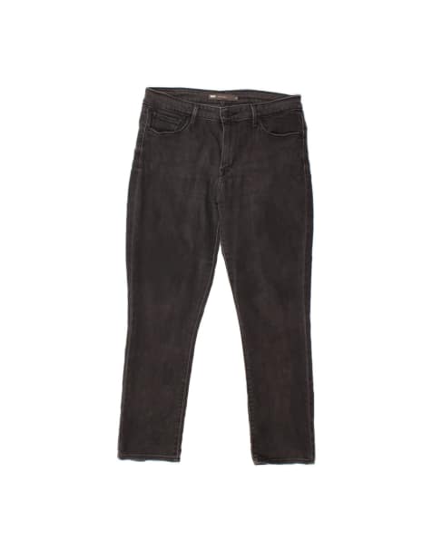 Vintage Levi's Mid Rise Slim Jeans US 12 Large W31 L30 In Black - view 1