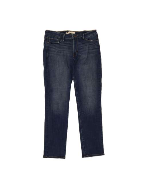 Vintage Levi's Mid Rise Slim Jeans US 14 XL W36 L31 In Blue