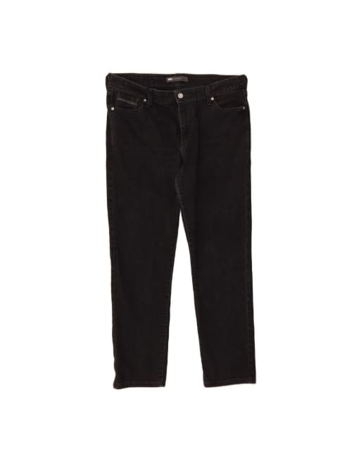 Vintage Levi's Mid Rise Slim Jeans US 16 2XL W36 L29 In Black