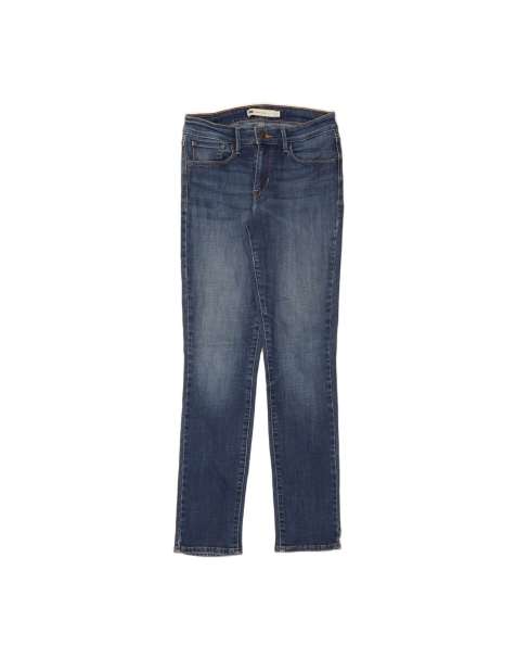 Vintage Levi's Mid Rise Slim Jeans US 6 Medium W28 L30 In Blue - view 1