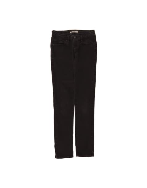 Vintage Levi's Mid Rise Slim Jeans US 6 Medium W28 L32 In Black - view 1