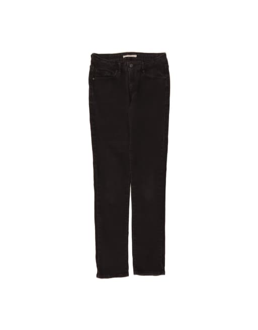 Vintage Levi's Mid Rise Slim Jeans US 6 Medium W28 L32 In Black