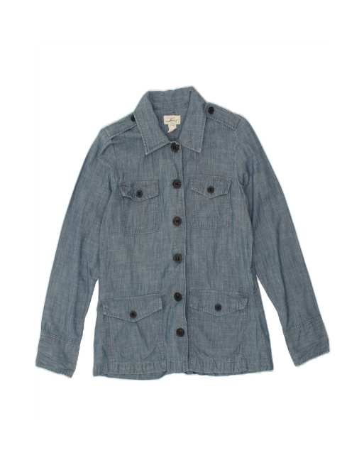 Vintage Levi's Military Jacket UK 14 Medium In Blue