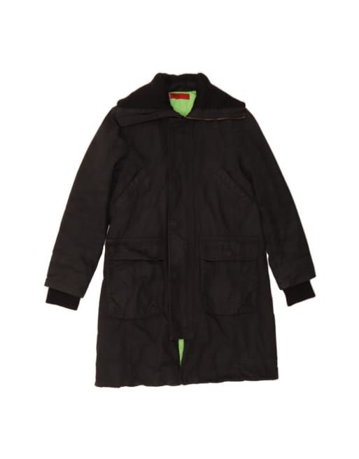 Vintage Levi's Overcoat UK 36 Small In Black