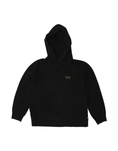 Vintage Levi's Oversized Hoodie Jumper UK 16 Large In Black - view 1