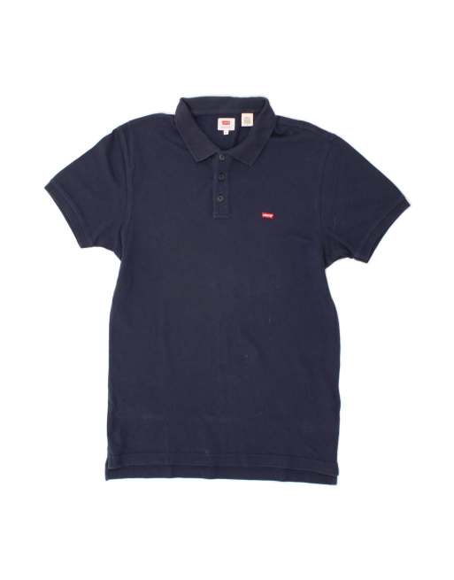Vintage Levi's Polo Shirt Medium In Blue