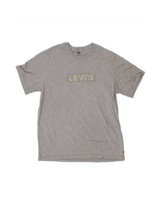 Vintage Levi's Relaxed Graphic T-shirt Top Large In Grey