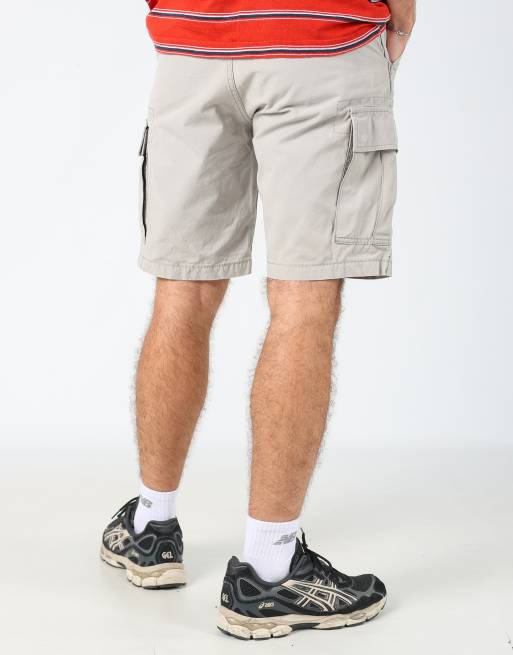 Vintage Levi's ripstop 32x21 canvas cargo shorts in light grey