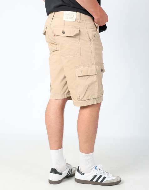 Vintage Levi's ripstop 34x21 canvas cargo shorts in tan - view 1
