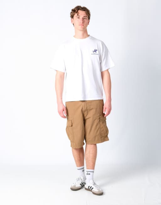Vintage Levi's Ripstop 38x22 Canvas Carpenter Baggy Shorts Brown