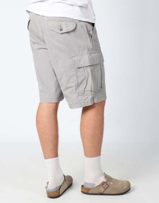 Vintage Levi's ripstop 38x23 canvas cargo shorts in light grey