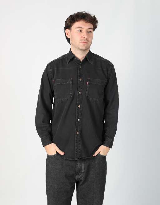 Vintage Levi's s long sleeve shirt in black