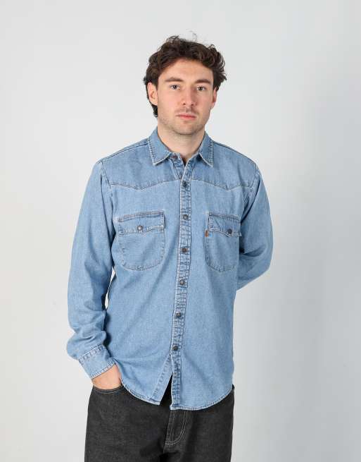 Vintage Levi's s long sleeve shirt in light blue