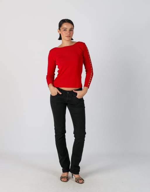 Vintage Levi's S skinny jeans in black, 1 of 4