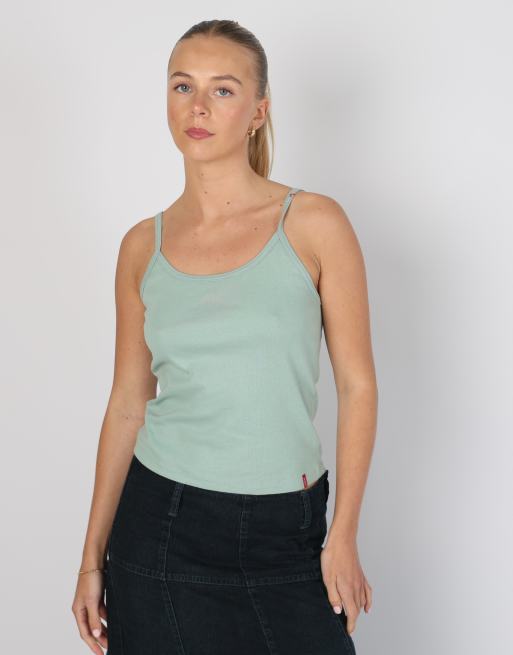 Vintage Levi's S woven vest in turquoise