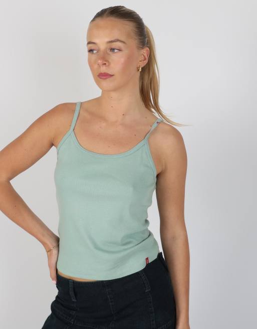 Vintage Levi's S woven vest in turquoise, 3 of 4