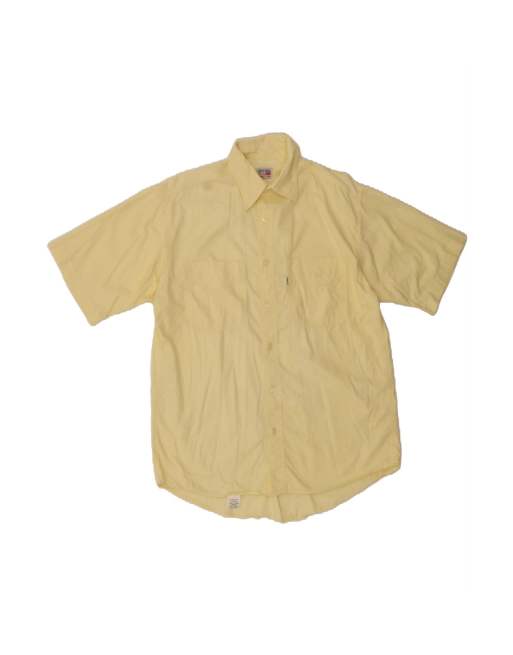 Vintage Levi's Short Sleeve Shirt Small In Yellow