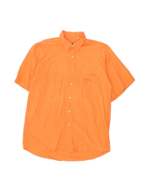 Vintage Levi's Short Sleeve Shirt XL In Orange
