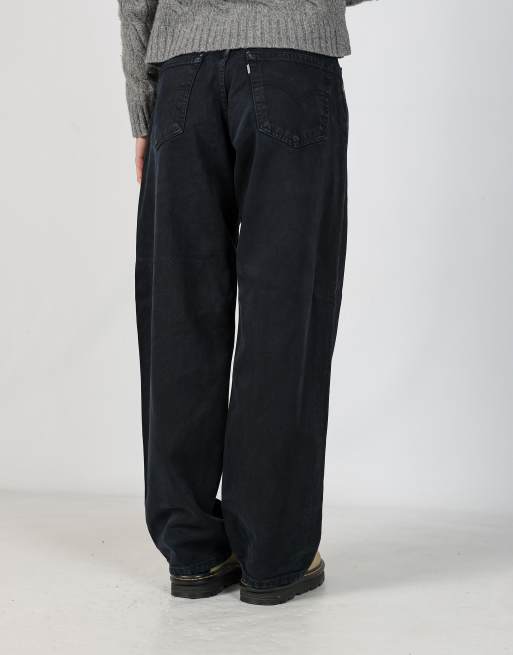 Vintage Levi's silvertab 28x44 denim jeans in navy blue, 2 of 4