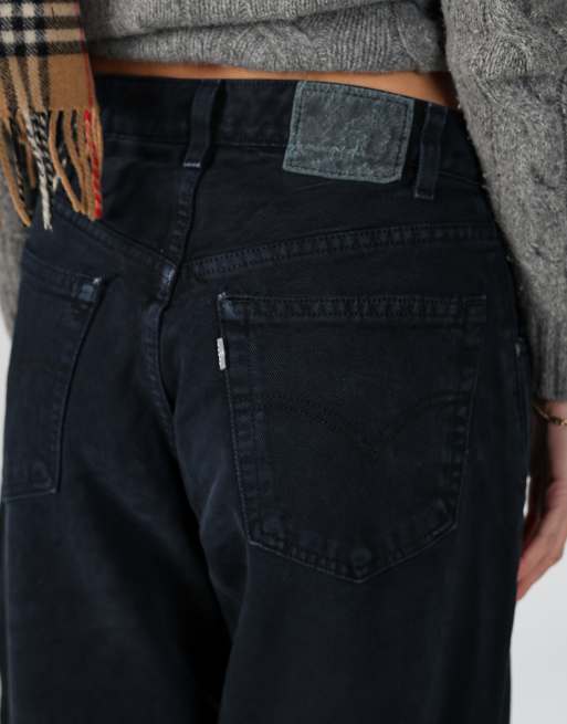 Vintage Levi's silvertab 28x44 denim jeans in navy blue, 4 of 4