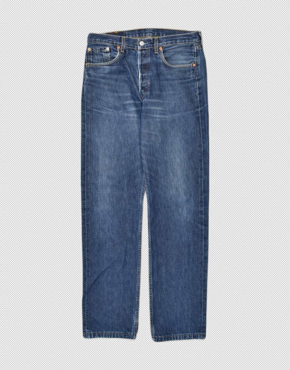 Vintage Levi's Size M 501 straight jeans in blue
