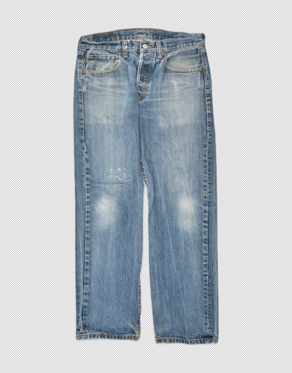 Vintage Levi's Size M 501 straight jeans in blue