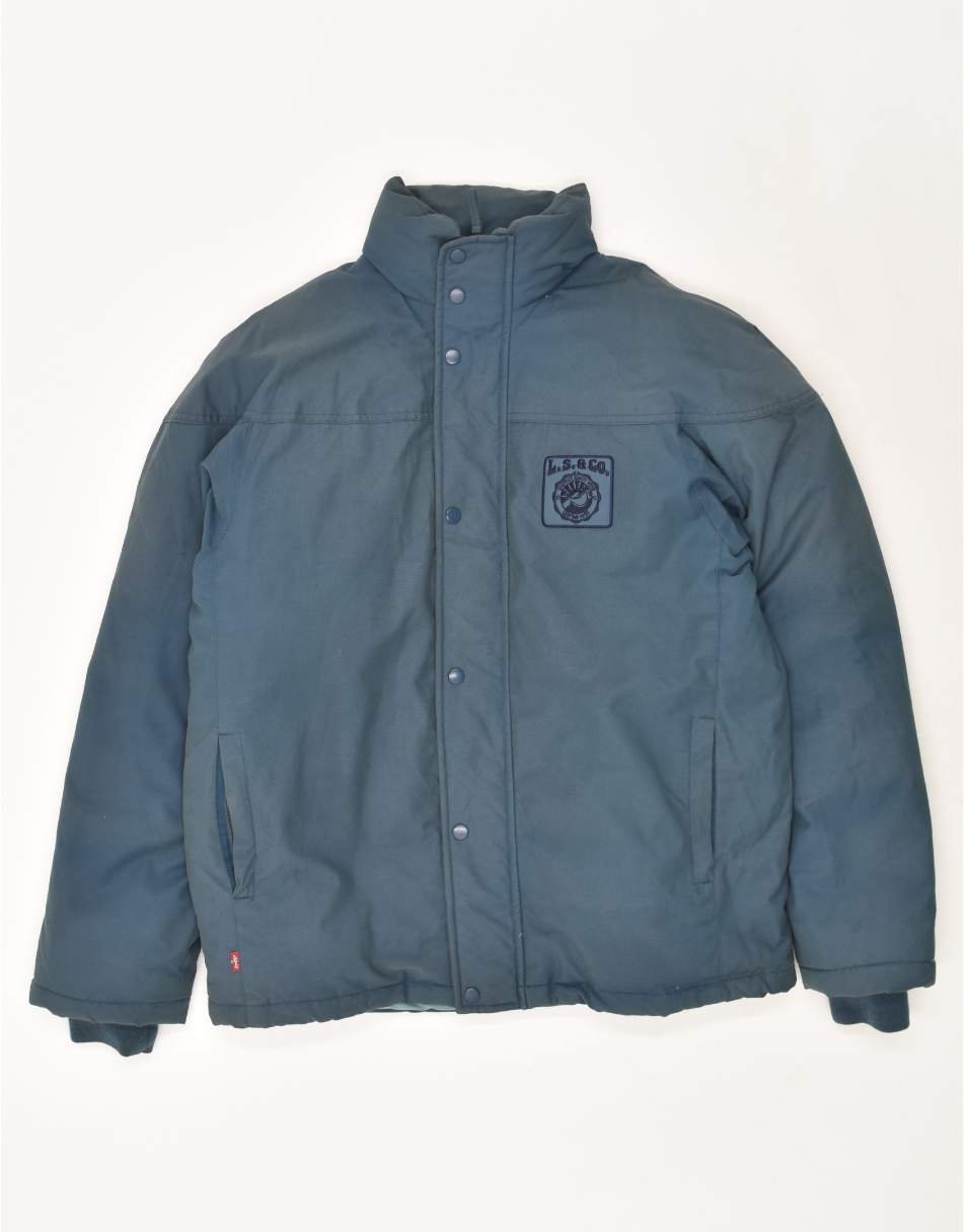 Vintage Levi's Size M Bomber Jacket in Blue