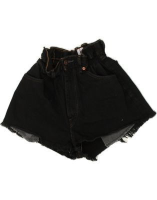 Vintage Levi's Size M Denim Shorts in Black
