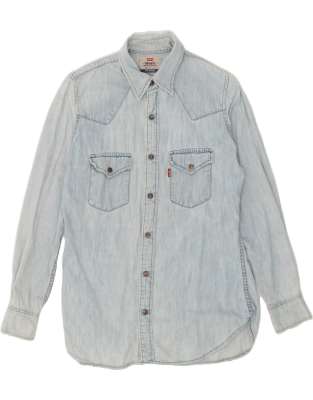 Vintage Levi's Size S Denim Shirt in Blue