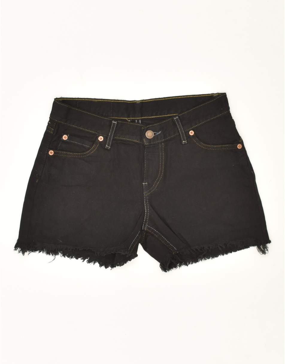 Vintage Levi's Size S Denim Shorts in Black