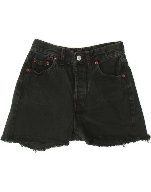 Vintage Levi's Size S Denim Shorts in Black