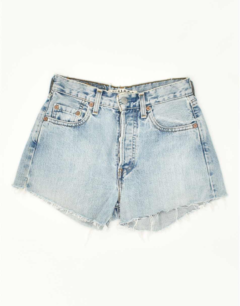 Vintage Levi's Size S Distressed Denim Shorts in Blue