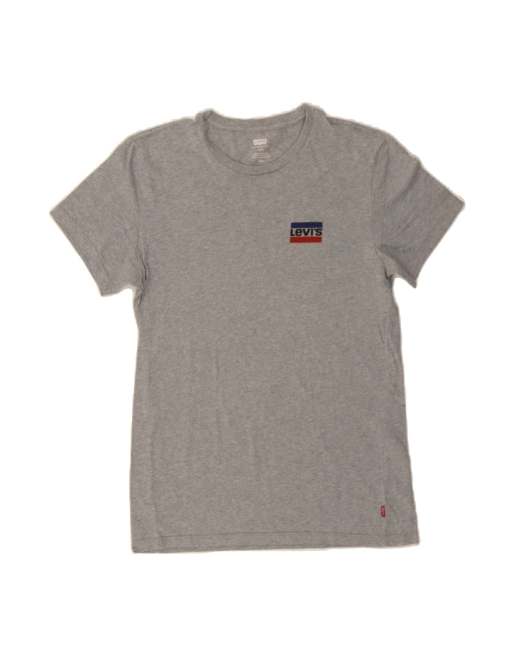 Vintage Levi's Slim T-shirt Top Medium In Grey