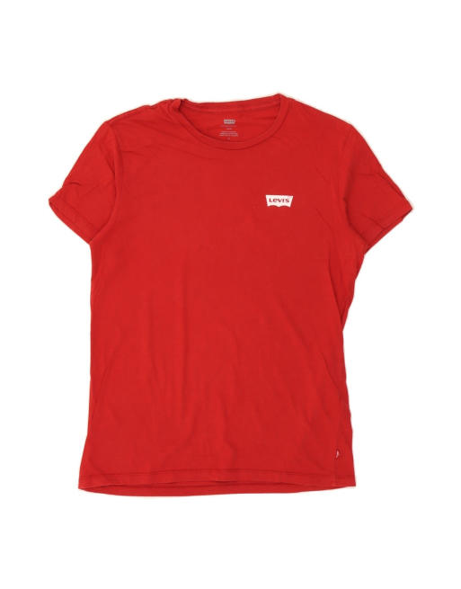 Vintage Levi's Slim T-shirt Top Medium In Red
